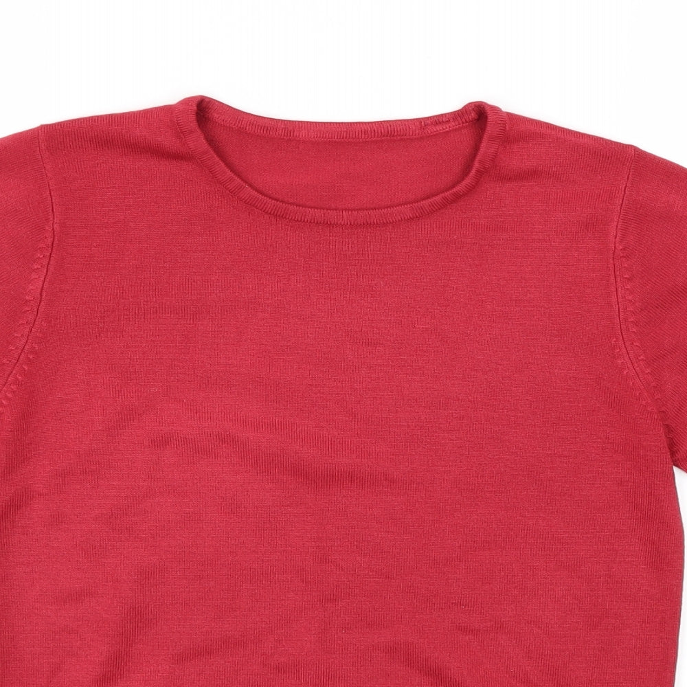 Marks and Spencer Womens Red   Pullover Jumper Size 8