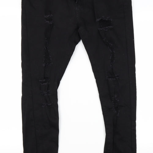 The Rockin Rev Womens Black   Skinny Jeans Size 14 L27 in