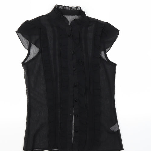 New Look Womens Black   Basic Blouse Size 8