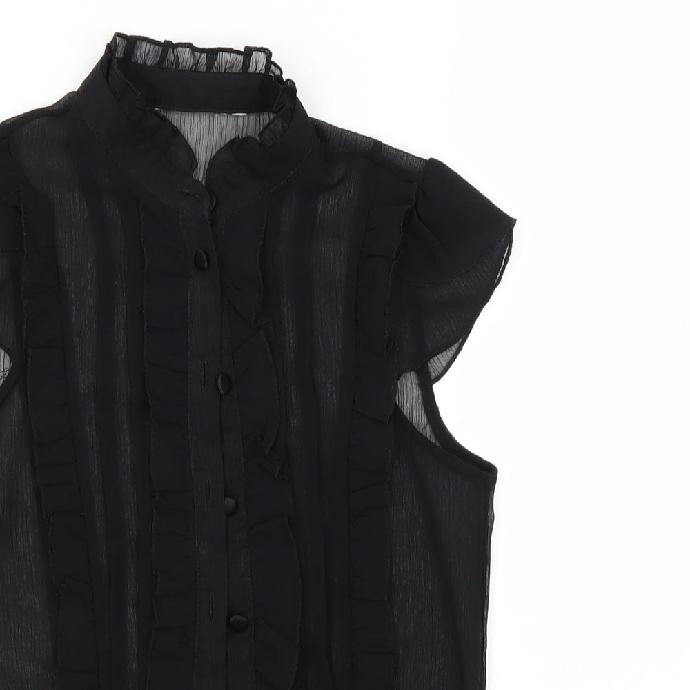 New Look Womens Black   Basic Blouse Size 8