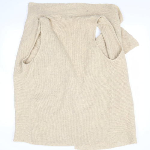 Dunes Womens Beige   Cardigan Jumper Size L