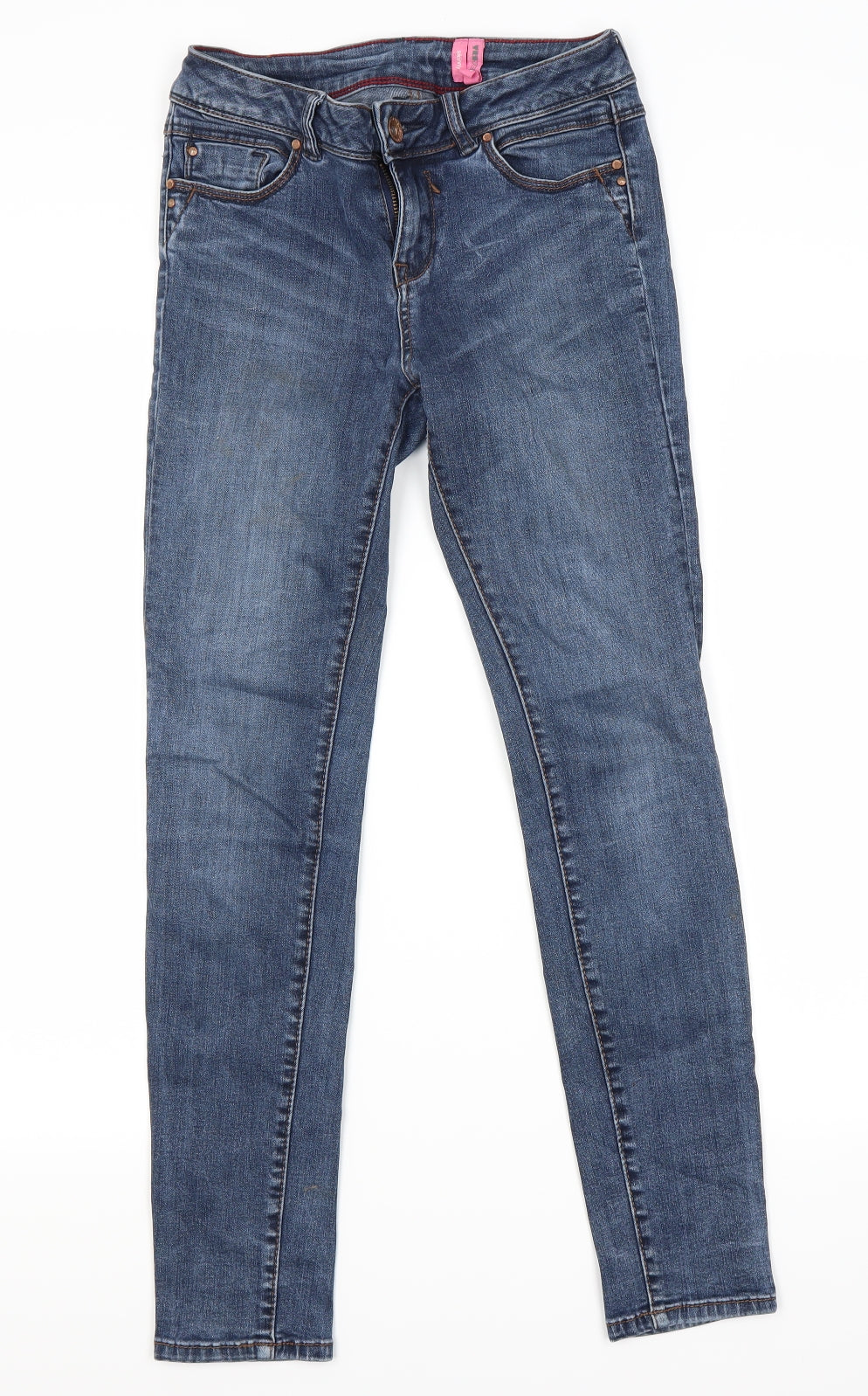 Preworn Womens Blue  Denim Skinny Jeans Size 8 L27 in