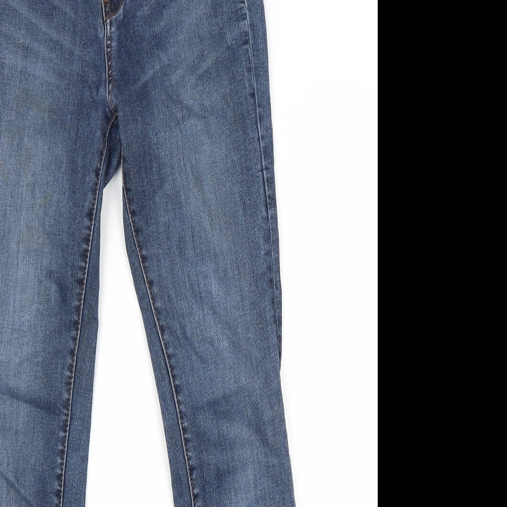 Preworn Womens Blue  Denim Skinny Jeans Size 8 L27 in