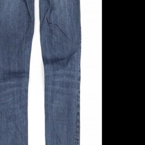 Preworn Womens Blue  Denim Skinny Jeans Size 8 L27 in