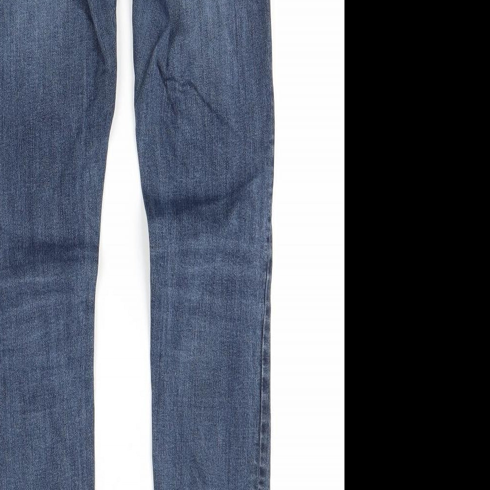 Preworn Womens Blue  Denim Skinny Jeans Size 8 L27 in
