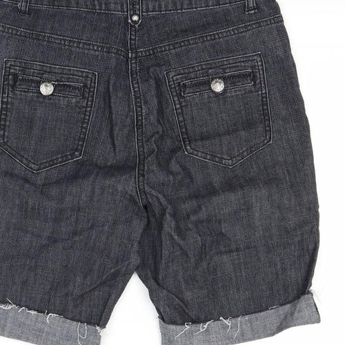 Soon Womens Blue  Denim Cut-Off Shorts Size 10