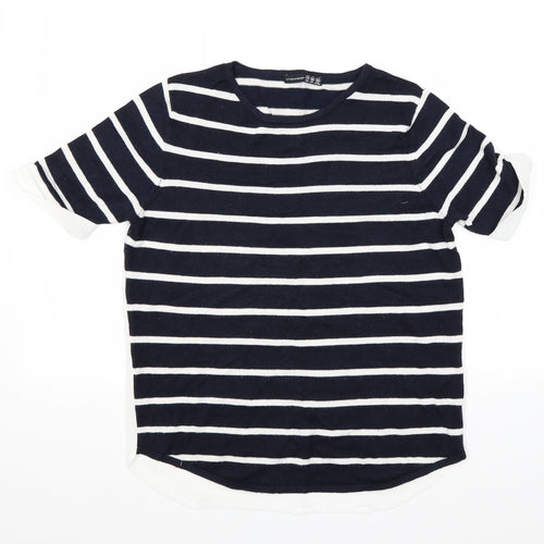Atmosphere Womens Blue Striped  Pullover Jumper Size 10