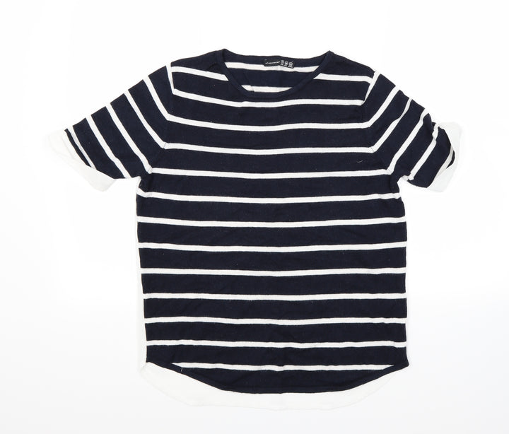 Atmosphere Womens Blue Striped  Pullover Jumper Size 10