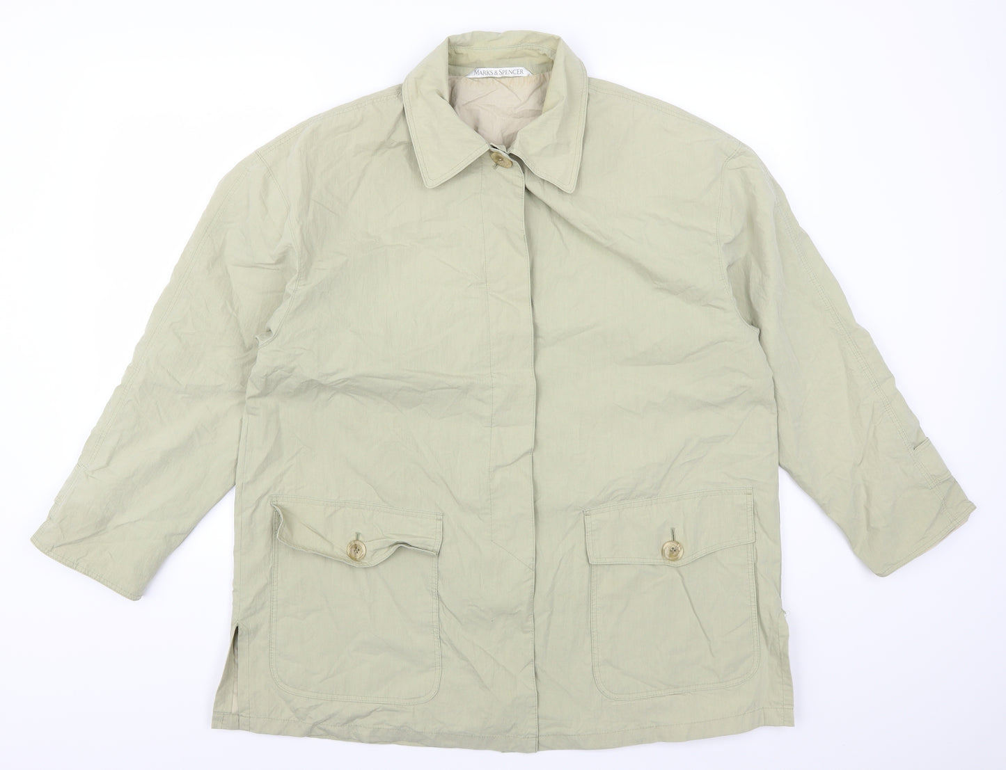 Marks and Spencer Womens Green   Jacket Coat Size 12