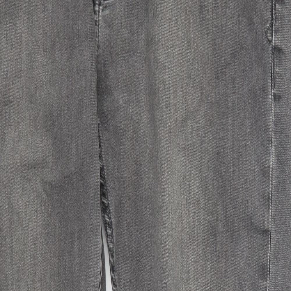 George Mens Grey  Denim Straight Jeans Size 34 L29 in