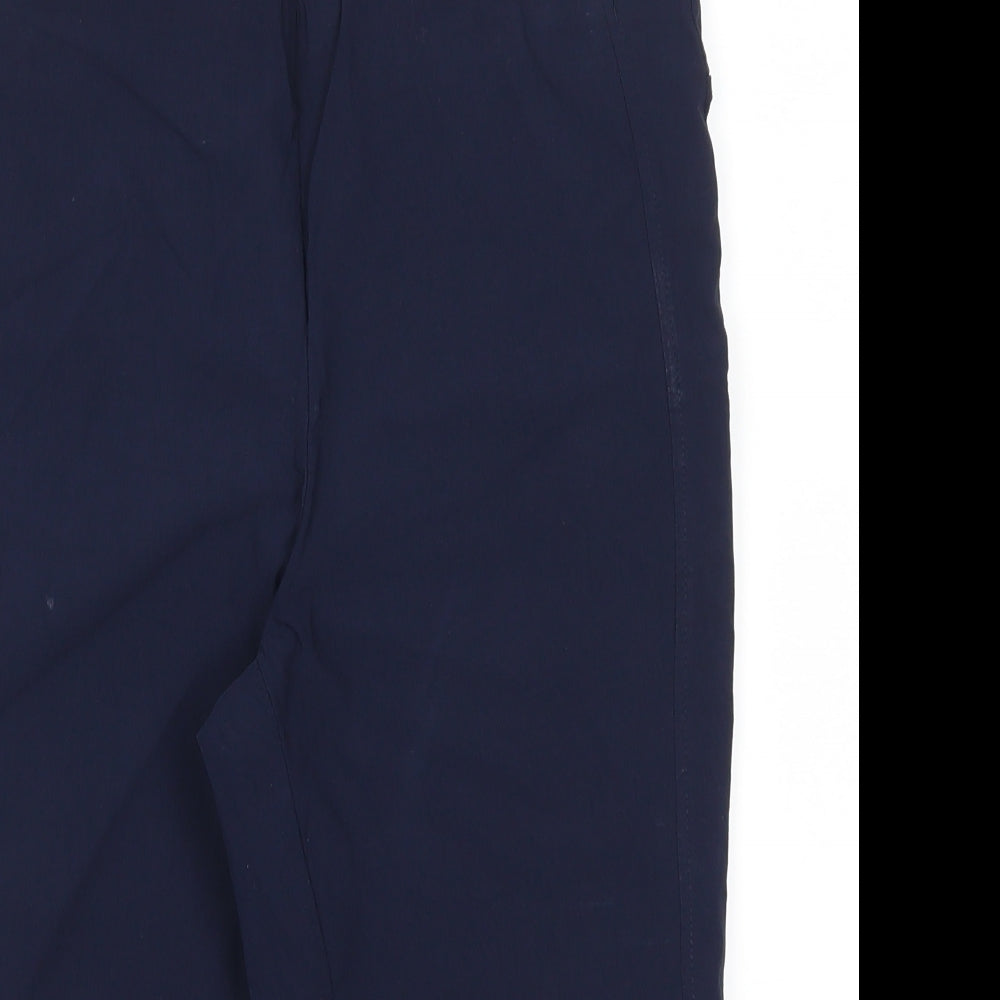 BASSINI Womens Blue   Cropped Trousers Size 14