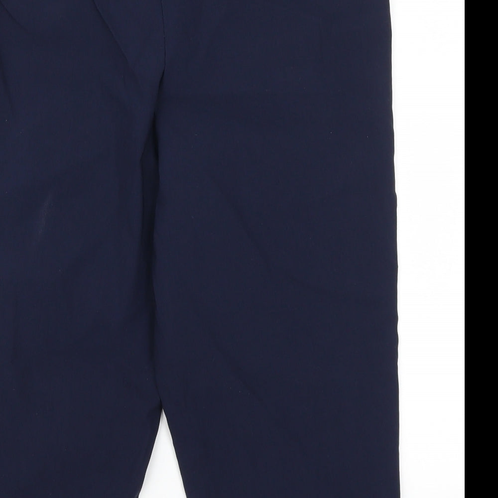 BASSINI Womens Blue   Cropped Trousers Size 14