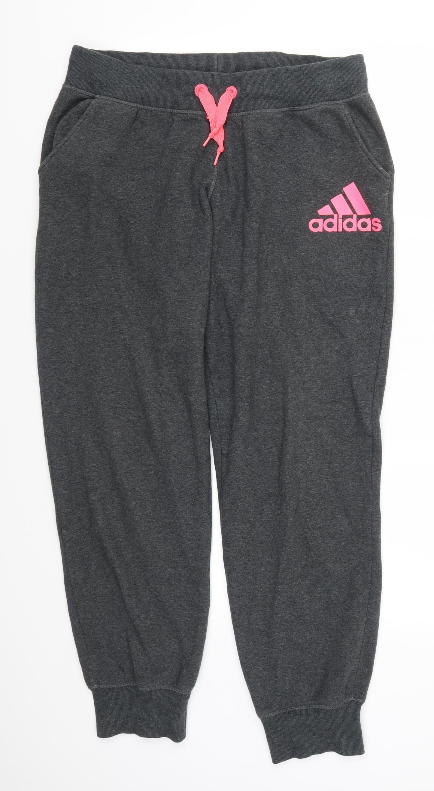 adidas Womens Grey   Sweatpants Trousers Size 16 L30 in