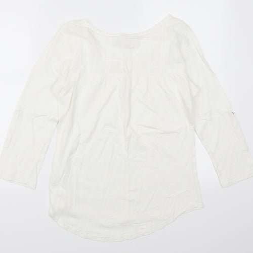 H&M Womens White   Basic Blouse Size M