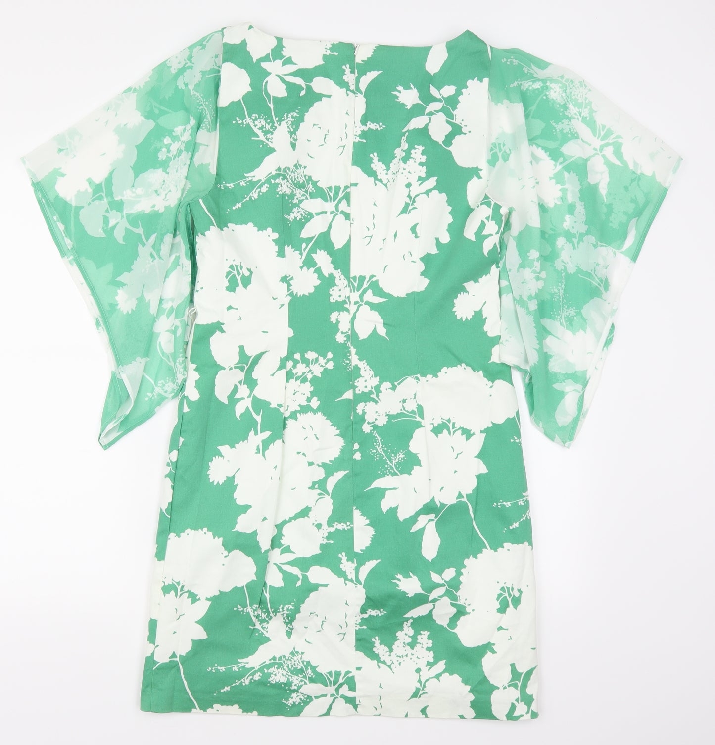 Pasis Womens Green Floral  A-Line  Size 12