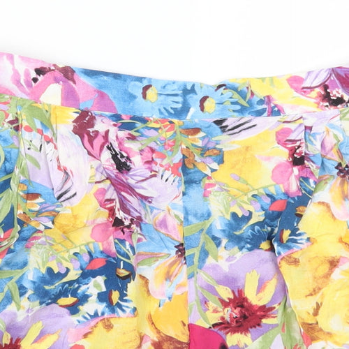 H&M Womens Multicoloured Floral  Mom Shorts Size 14