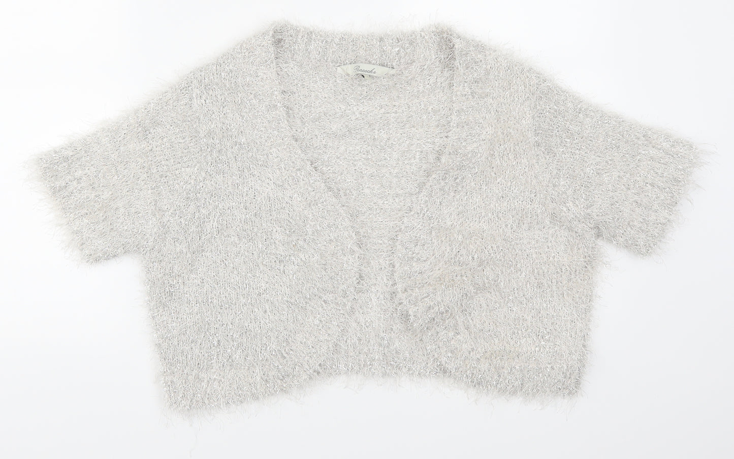 Peacocks Womens Silver   Cardigan Jumper Size L