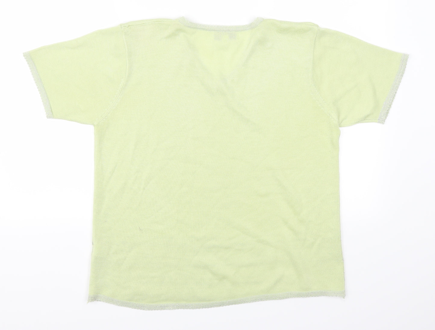 Xasamia Womens Green   Basic T-Shirt Size S