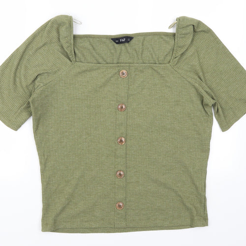 F&F Womens Green   Basic T-Shirt Size 18