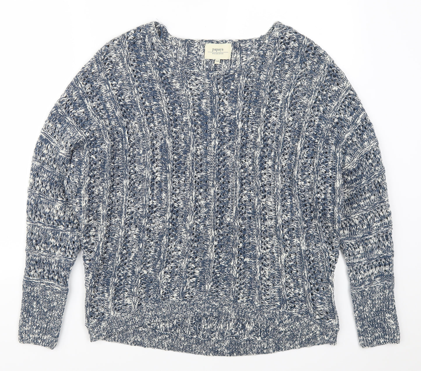 Papaya Womens Blue   Pullover Jumper Size 14