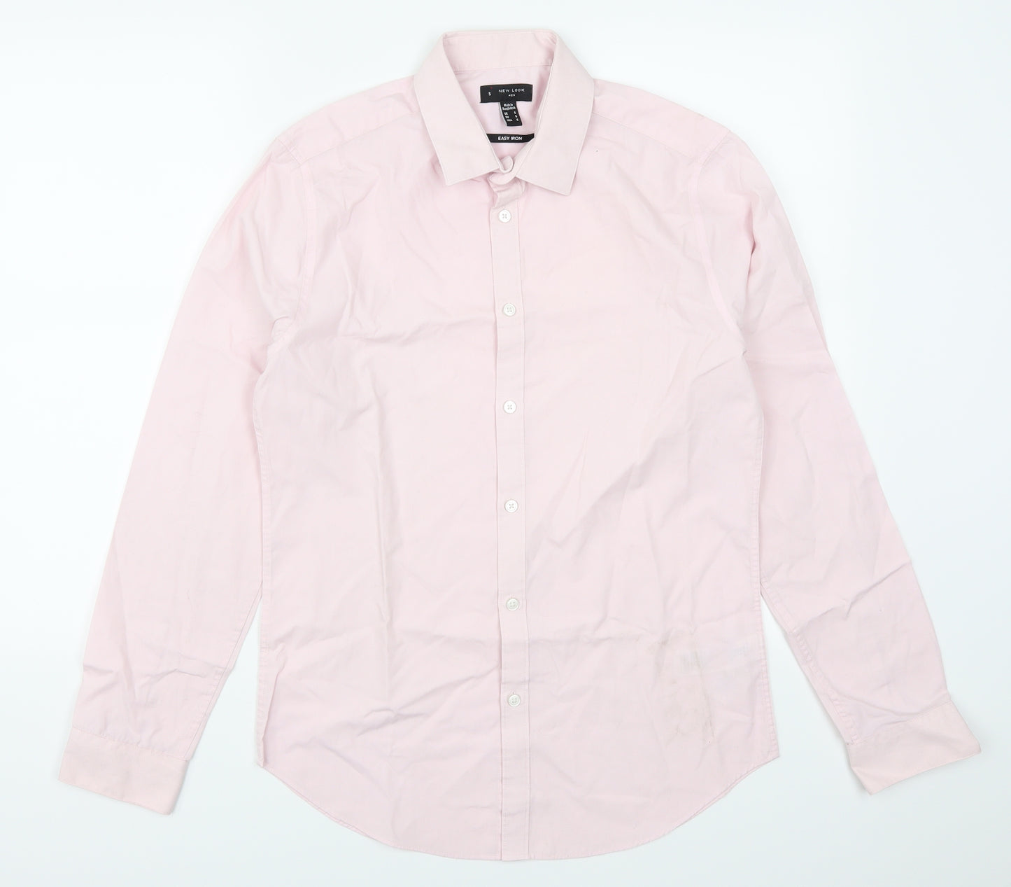 New Look Mens Pink    Dress Shirt Size S