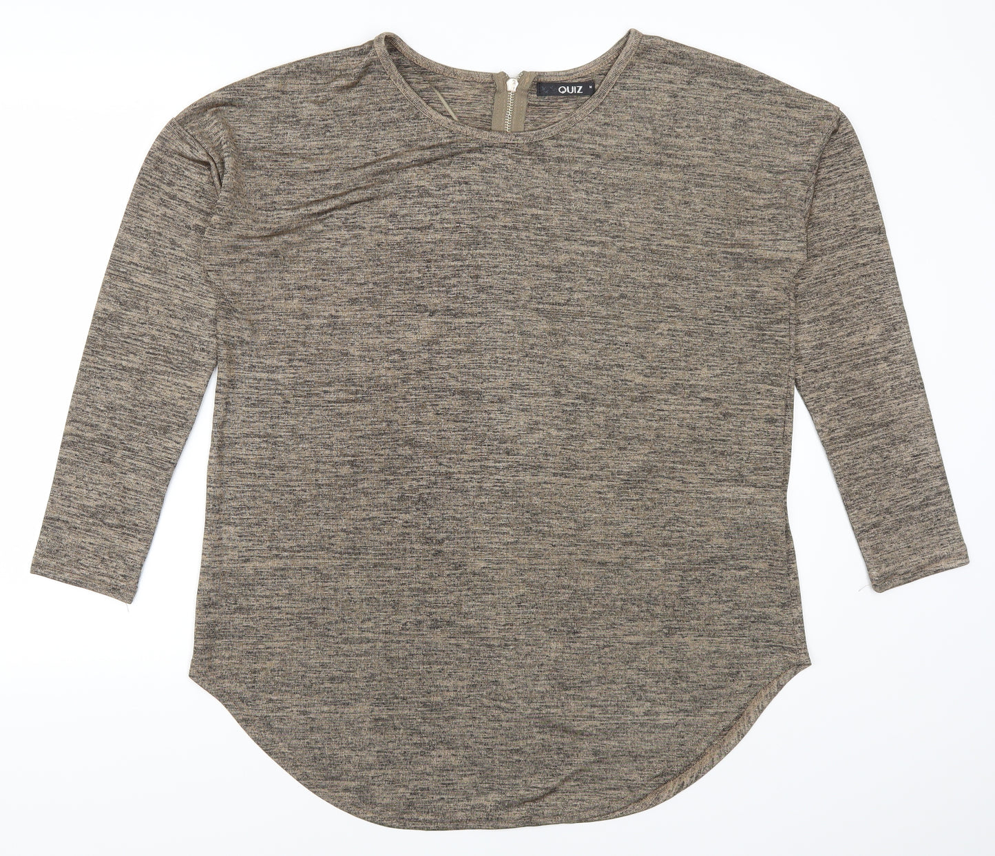 Quiz Womens Brown   Basic T-Shirt Size M