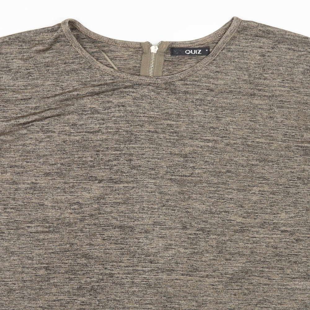 Quiz Womens Brown   Basic T-Shirt Size M