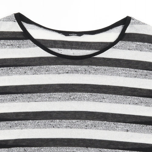 George Womens Grey Striped  Basic T-Shirt Size 16