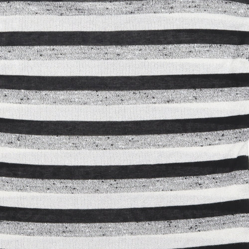 George Womens Grey Striped  Basic T-Shirt Size 16