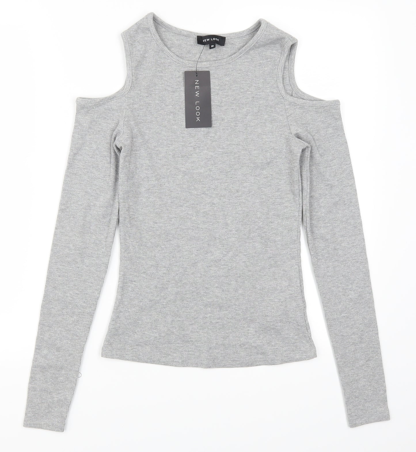 New Look Womens Grey   Basic T-Shirt Size 10