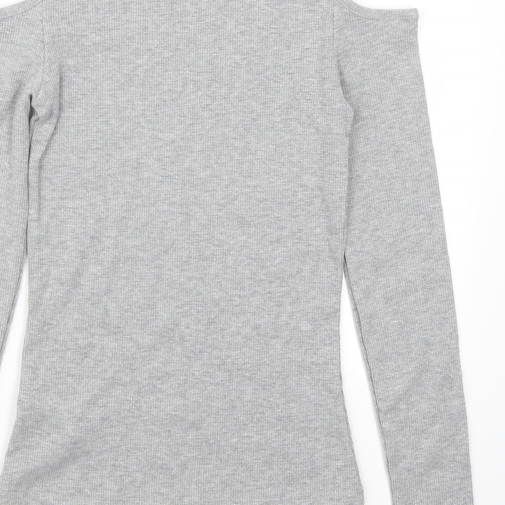 New Look Womens Grey   Basic T-Shirt Size 10