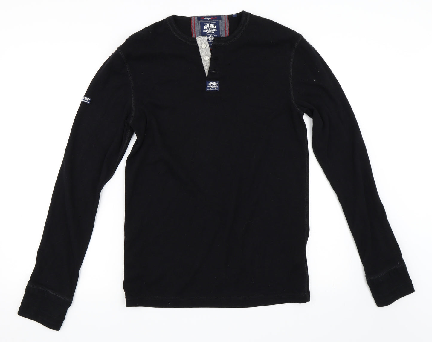 Superdry Mens Black   Pullover Sweatshirt Size L