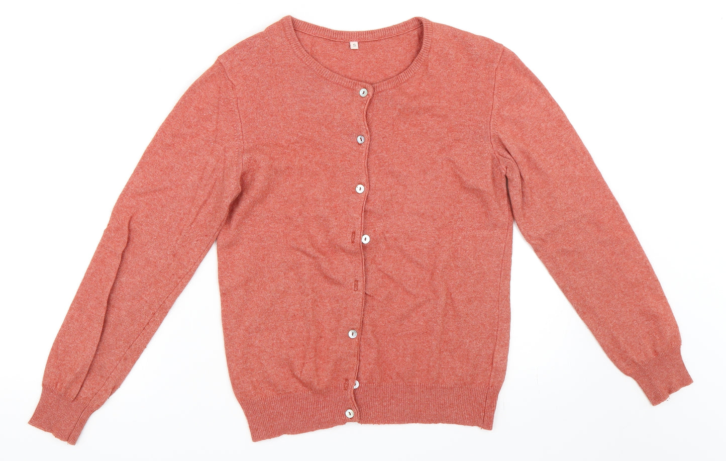 Preworn Womens Orange   Cardigan Jumper Size S