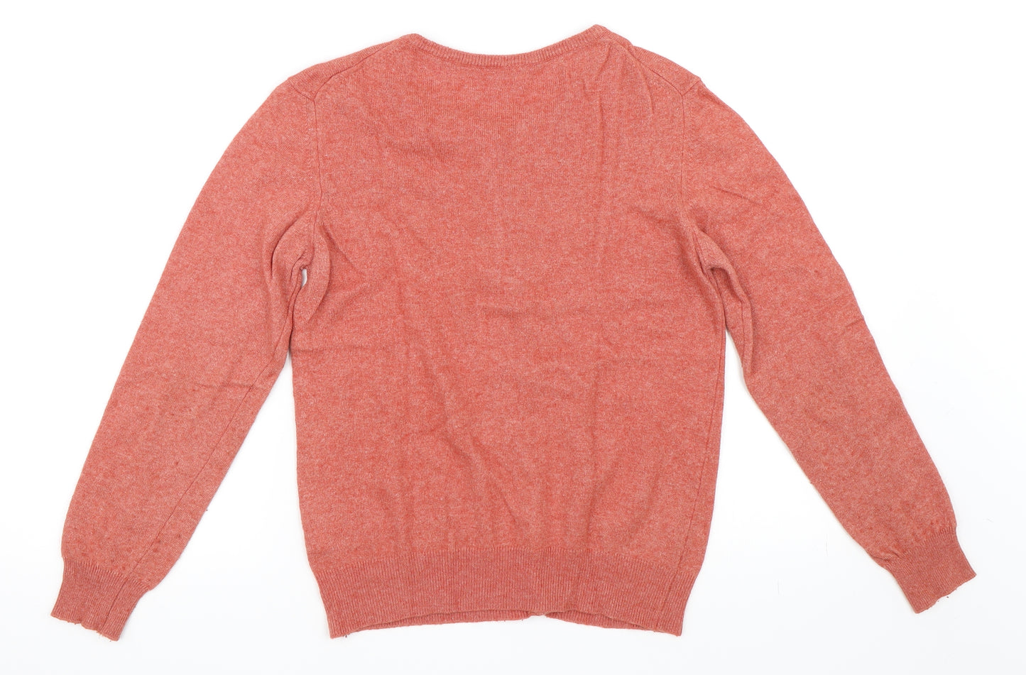 Preworn Womens Orange   Cardigan Jumper Size S