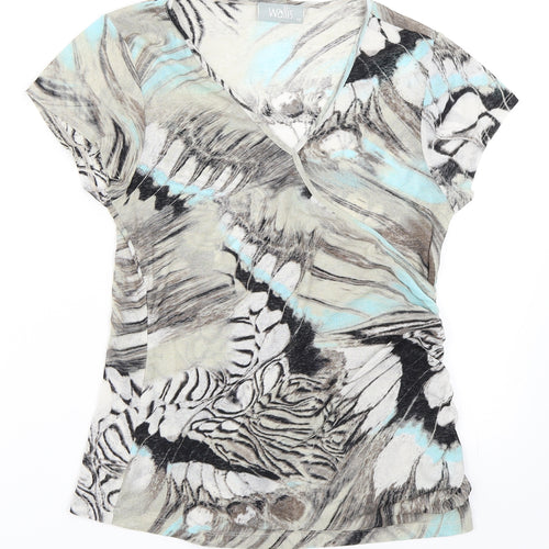 Wallis Womens Grey   Basic T-Shirt Size 12