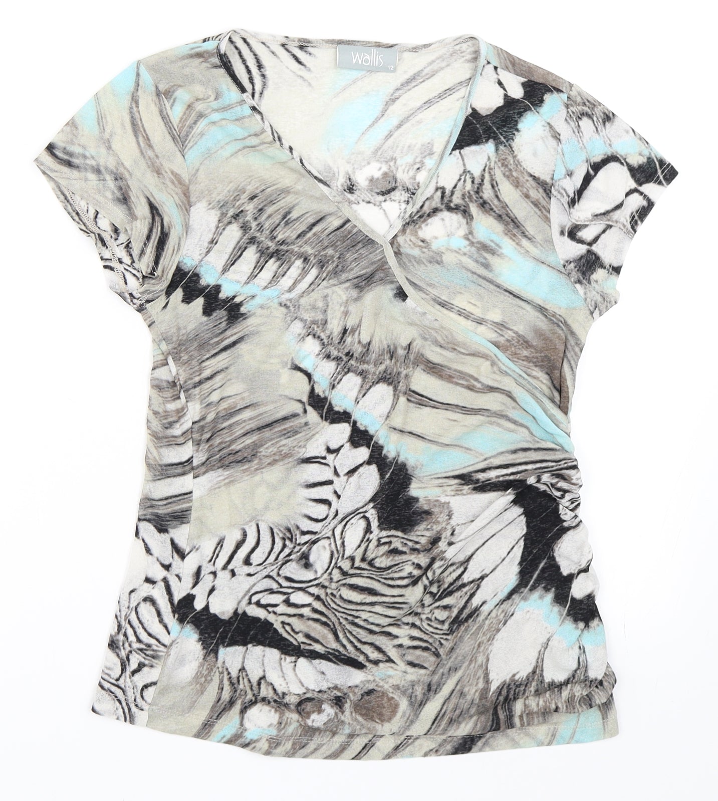 Wallis Womens Grey   Basic T-Shirt Size 12