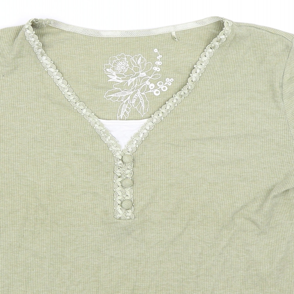 George Womens Green   Basic T-Shirt Size 10