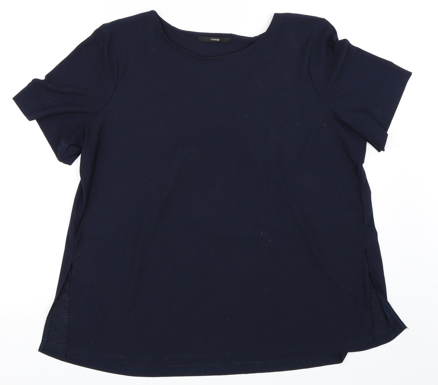 George Womens Blue   Basic T-Shirt Size 16
