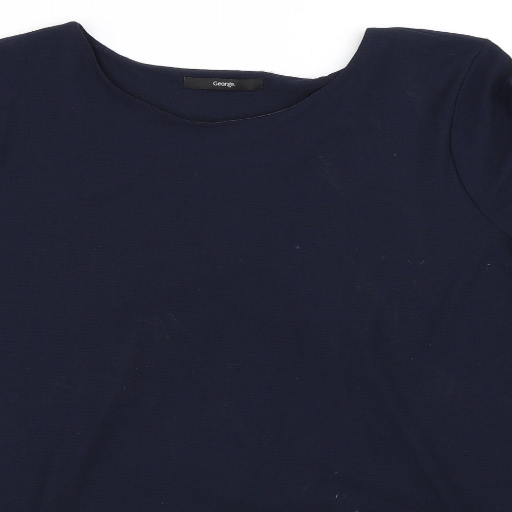 George Womens Blue   Basic T-Shirt Size 16