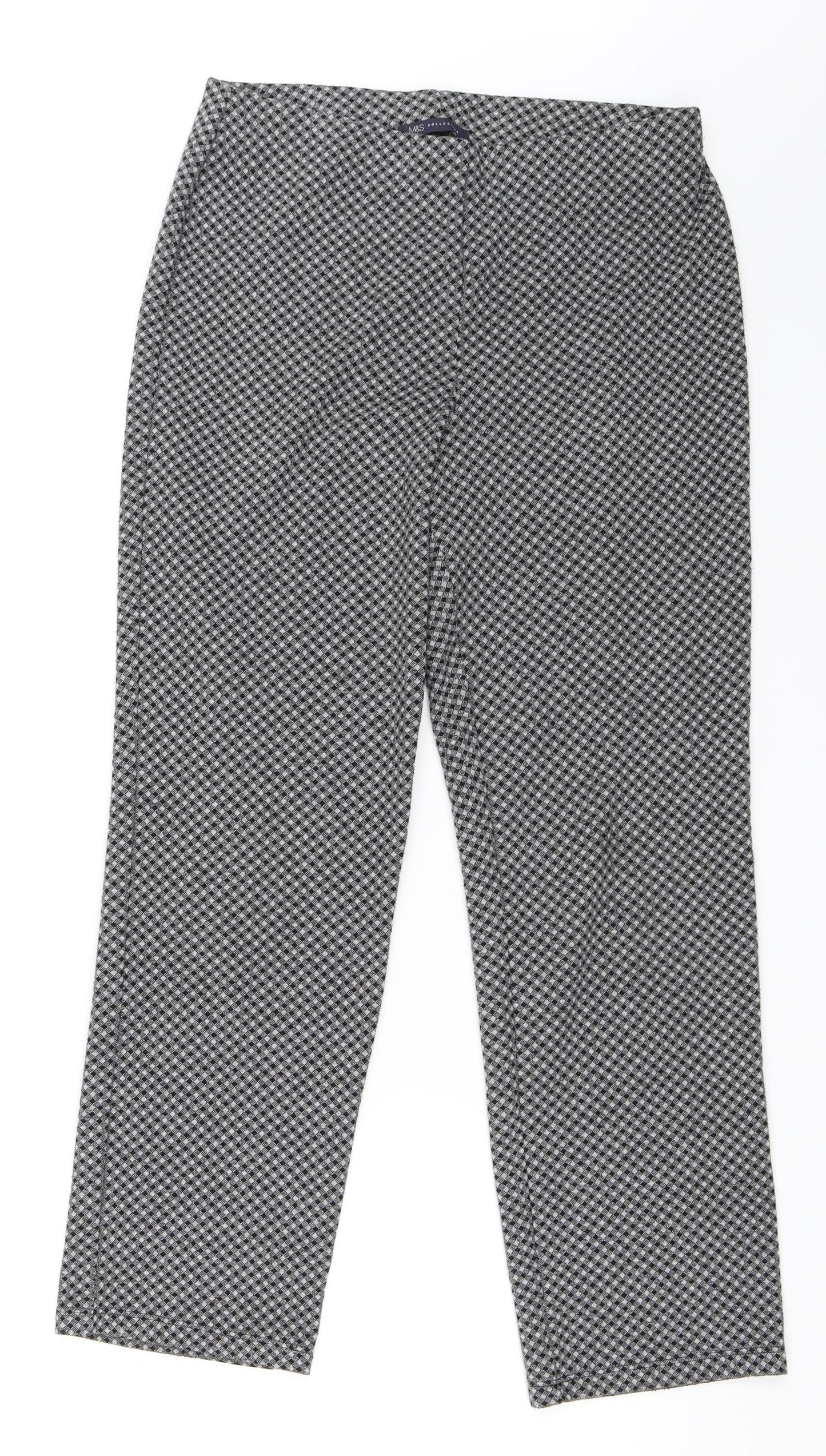 Marks and Spencer Womens Grey   Trousers  Size 10 L27 in