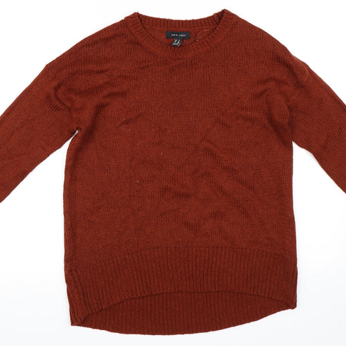 New Look Womens Orange   Pullover Jumper Size M