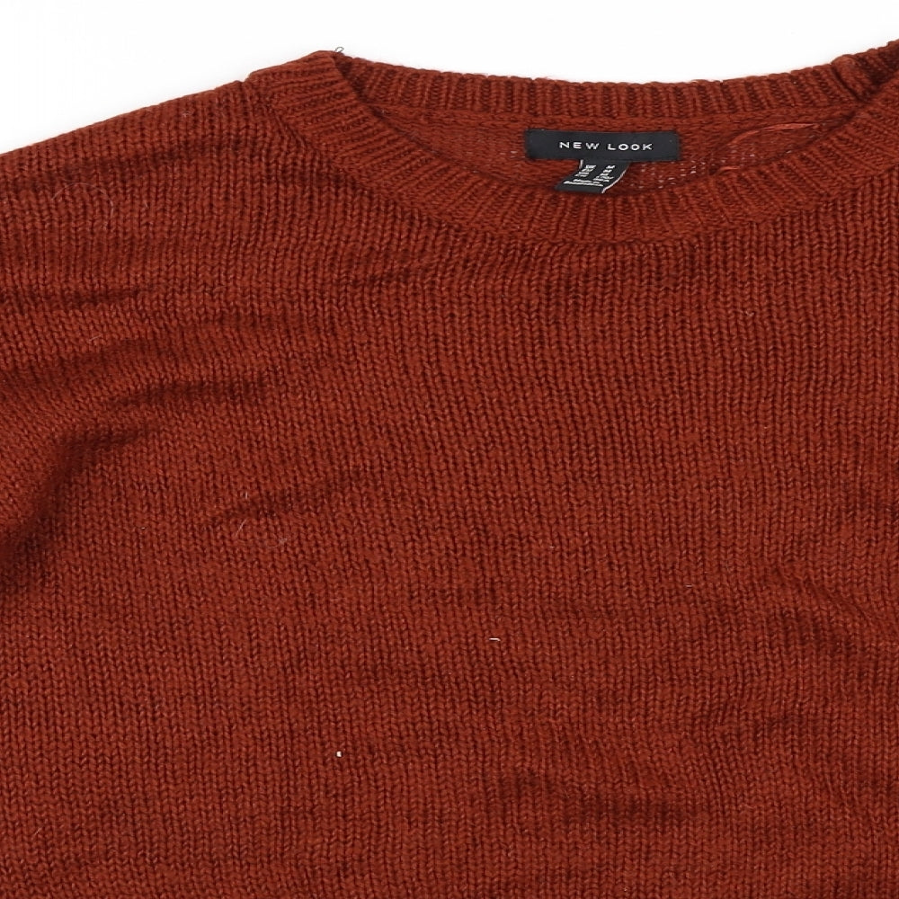 New Look Womens Orange   Pullover Jumper Size M