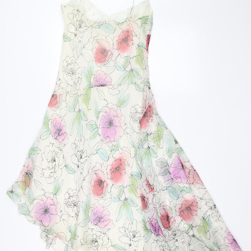 Debut Womens Ivory Floral  Slip Dress  Size 12