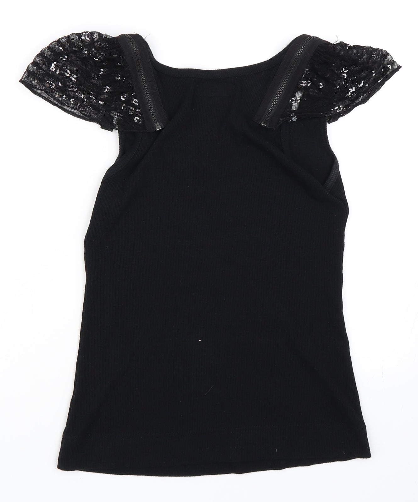 Idol Womens Black   Basic T-Shirt Size 12