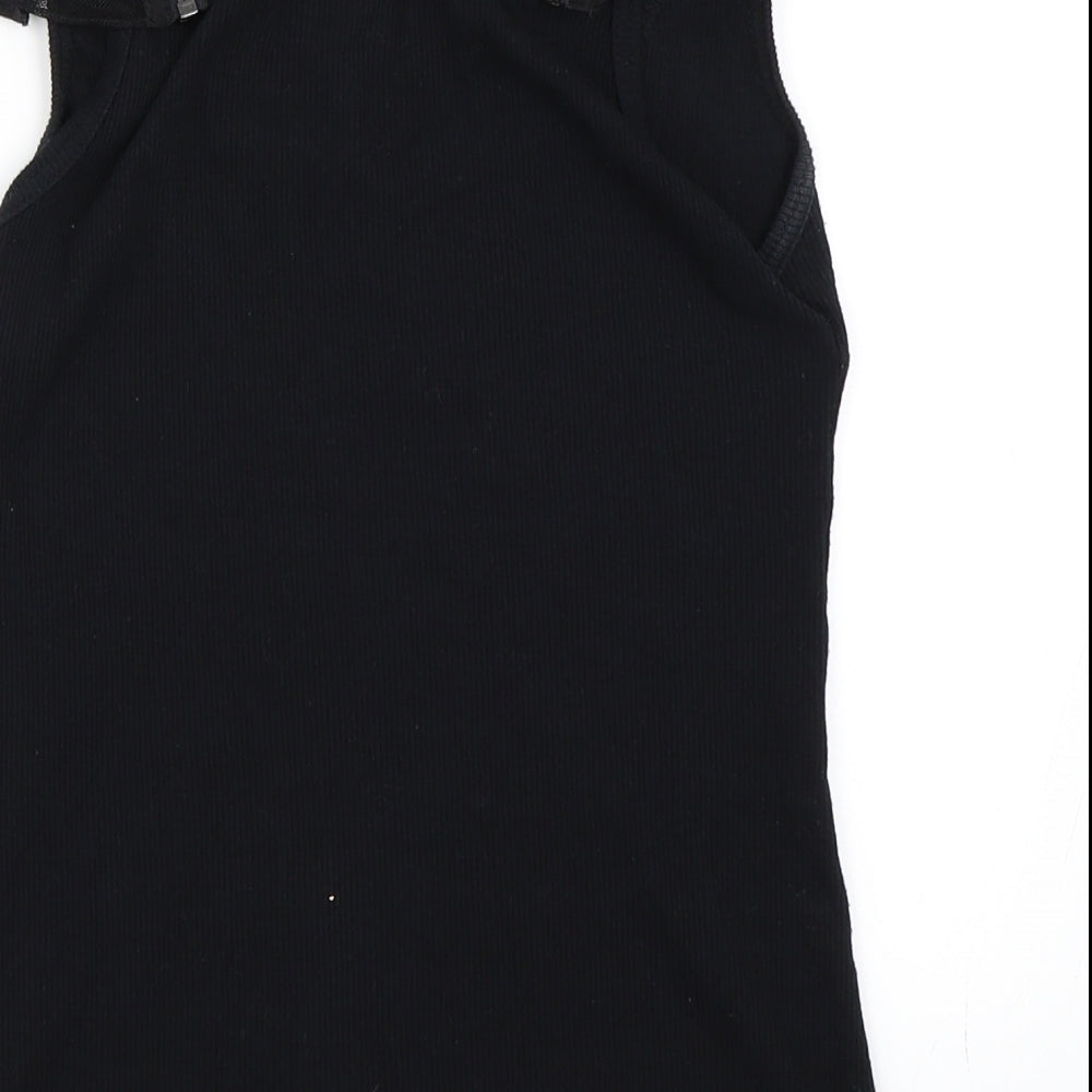 Idol Womens Black   Basic T-Shirt Size 12