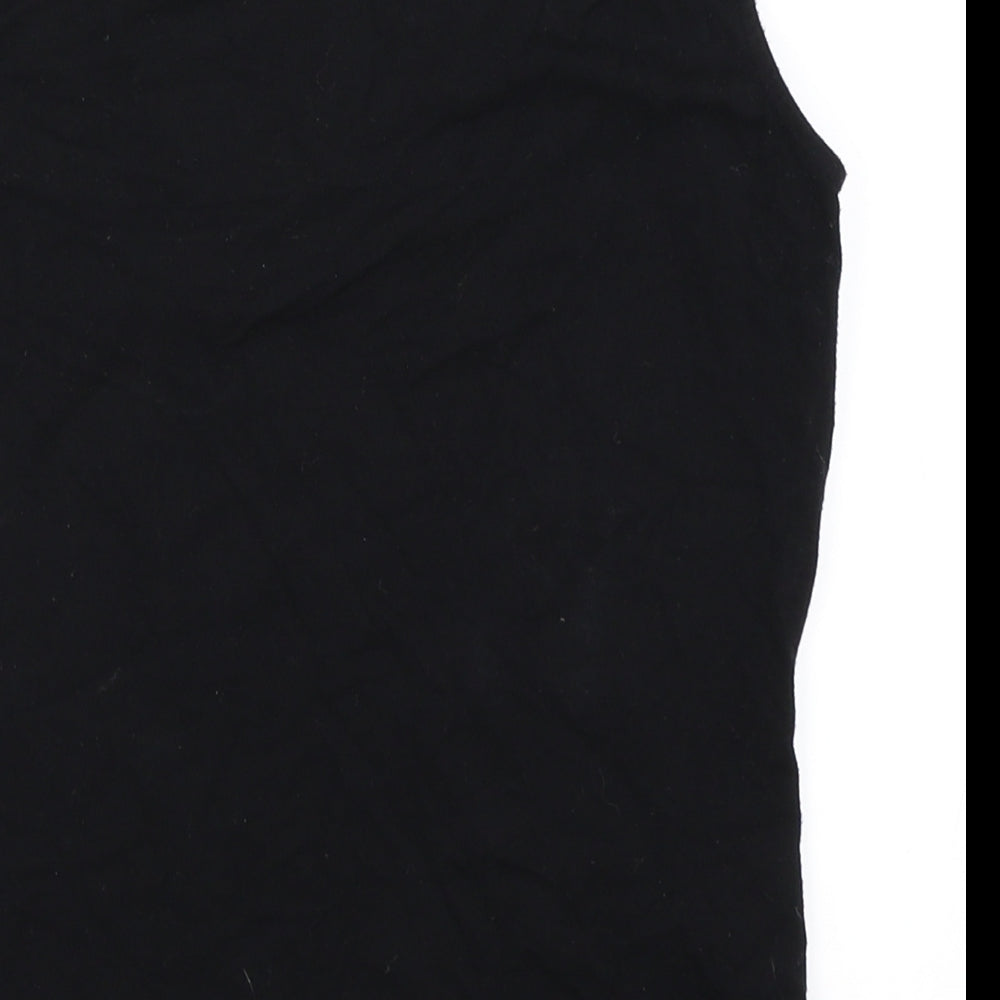 AMARANTO Womens Black   Basic Tank Size 12