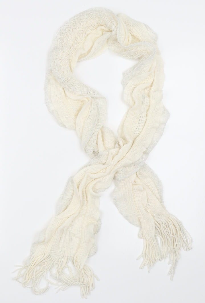 Preworn Womens Ivory    Scarf