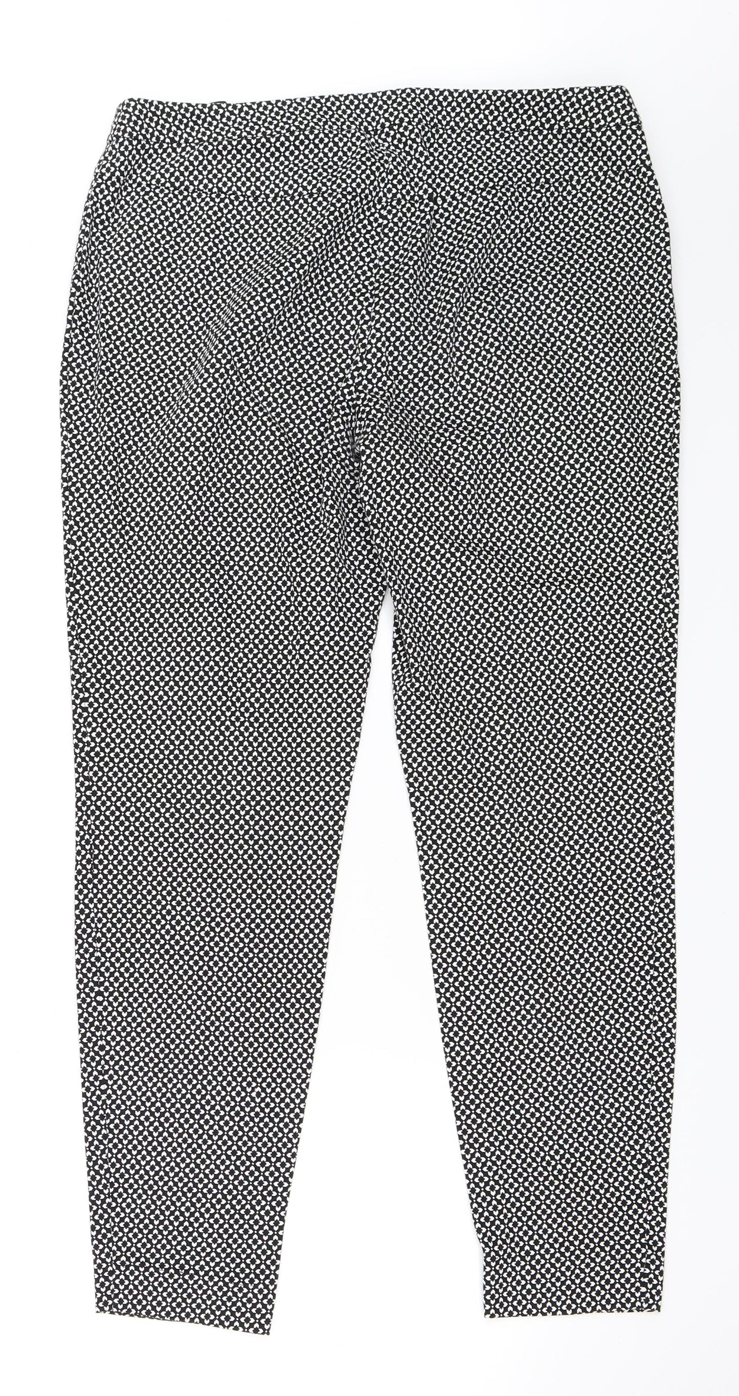 New Look Womens White   Trousers  Size 14 L27 in