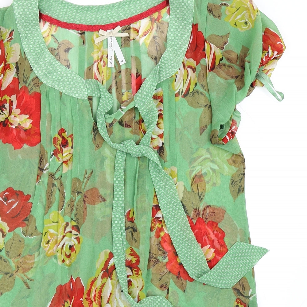 NEXT Womens Green   Tunic Blouse Size 12