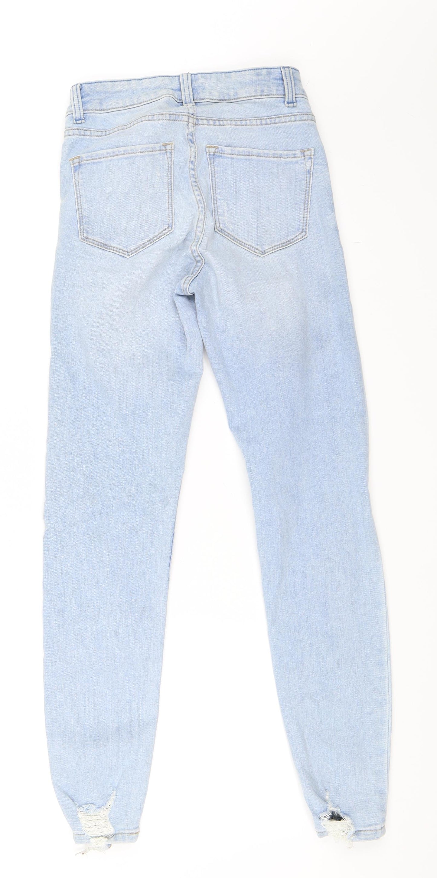 Primark Womens Blue  Denim Skinny Jeans Size 4 L28 in